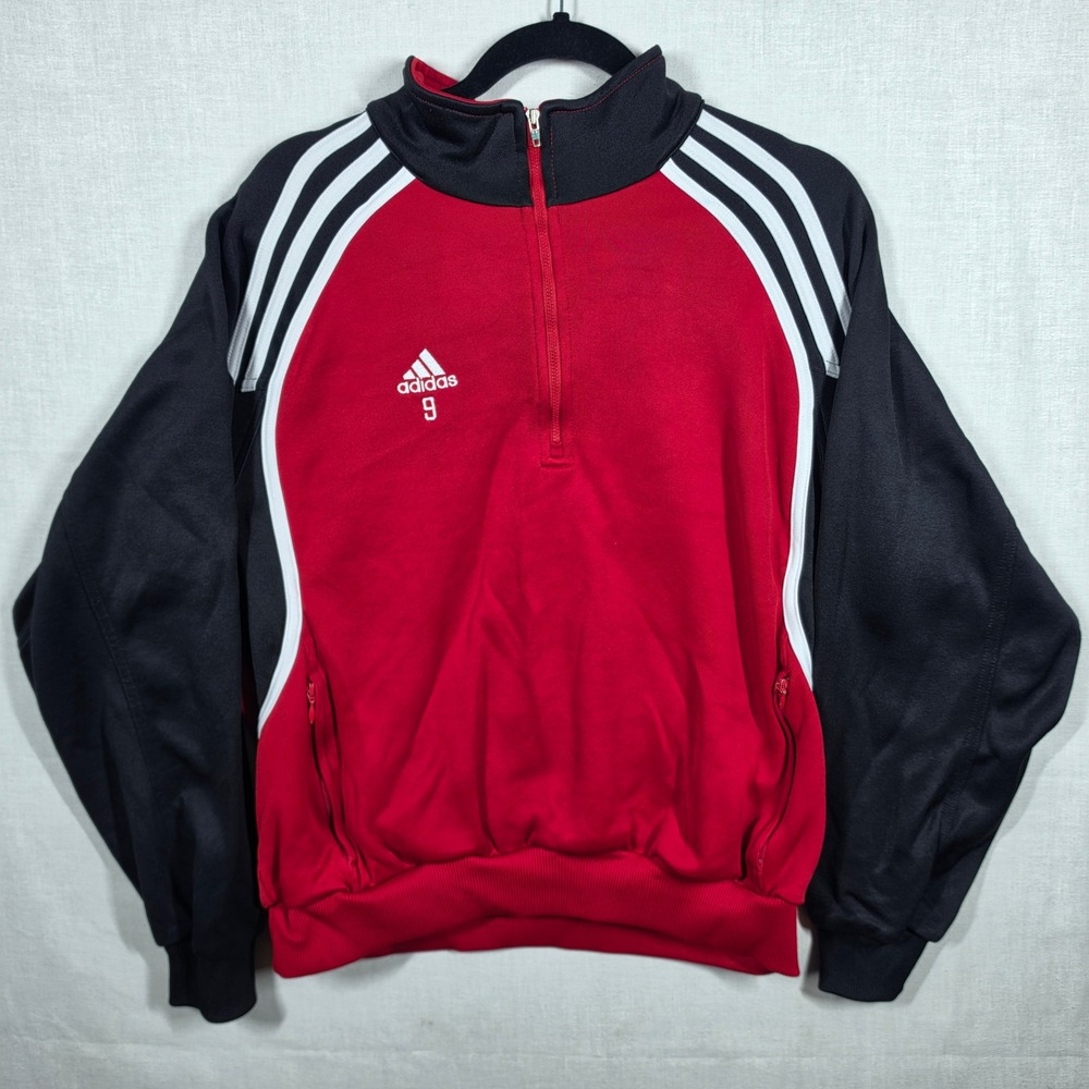 Vintage Adidas Track Jacket Mens S 1/4 Zip Colorblock Pullover Teamgeist 2003